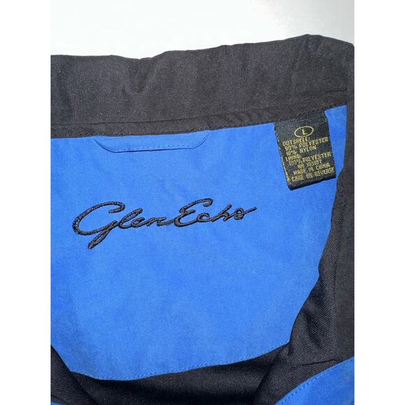 Glen Echo Mens Large Golf Vest Full Zip Water Repellent Pockets Blue - Picture 4 of 5